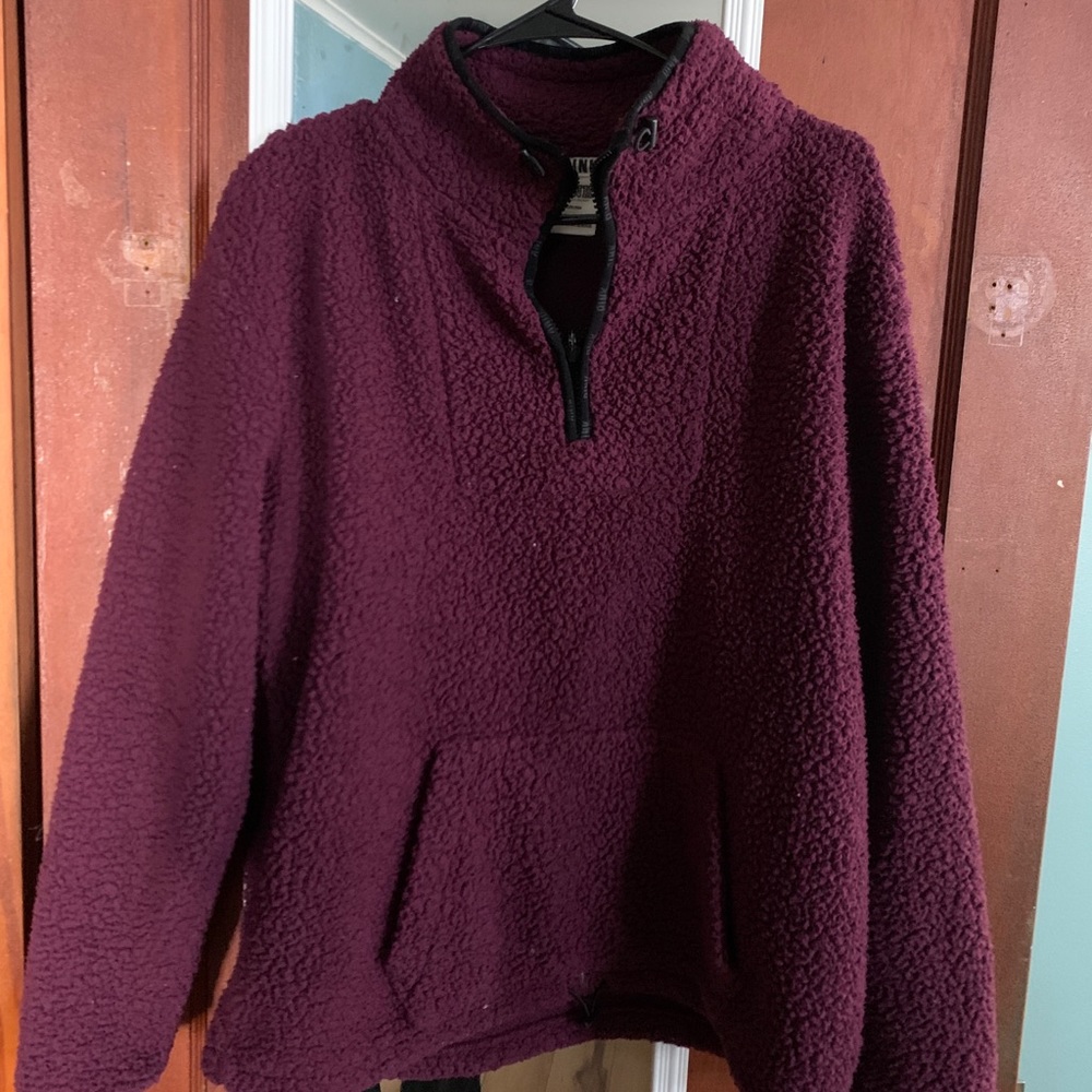 Maroon vs pink pull over